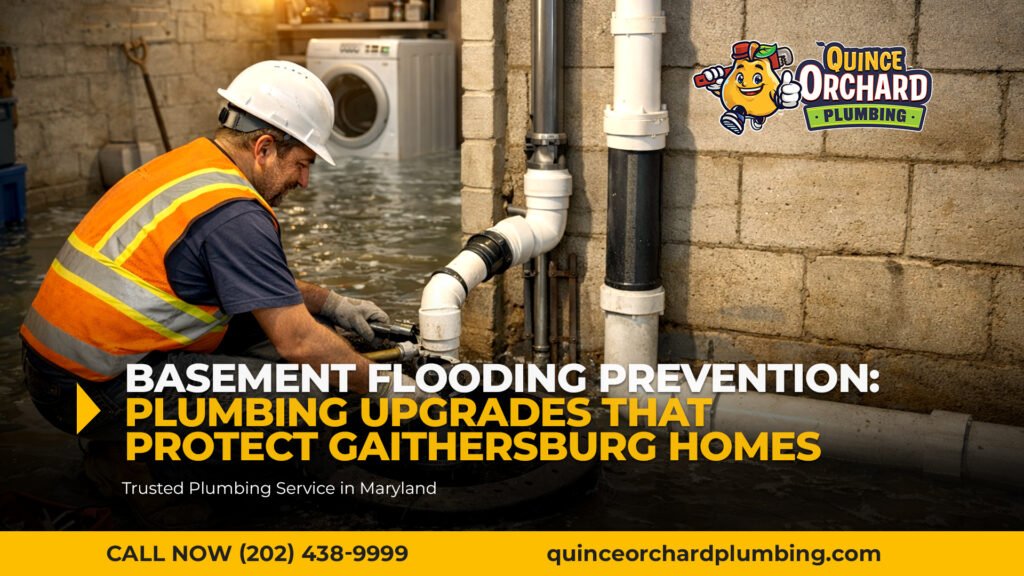 Basement Flooding Prevention: Plumbing Upgrades That Protect Gaithersburg Homes