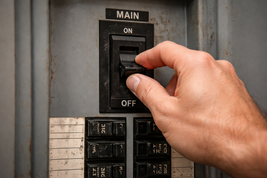 Step 1: Safety first (do this before you touch anything)