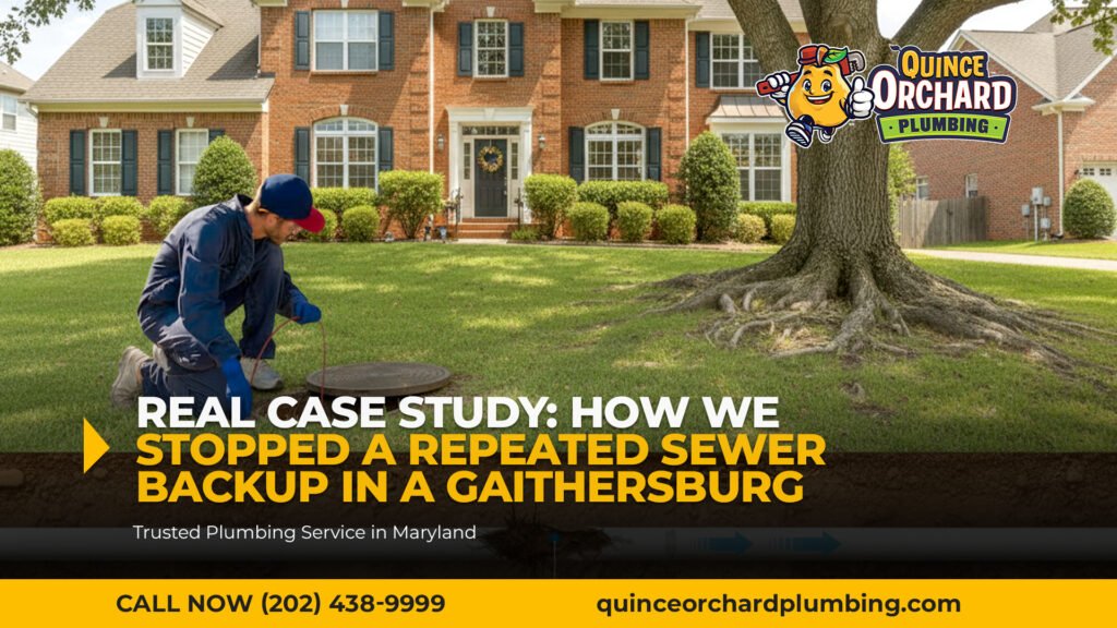 Real Case Study: How We Stopped a Repeated Sewer Backup in a Gaithersburg Townhome