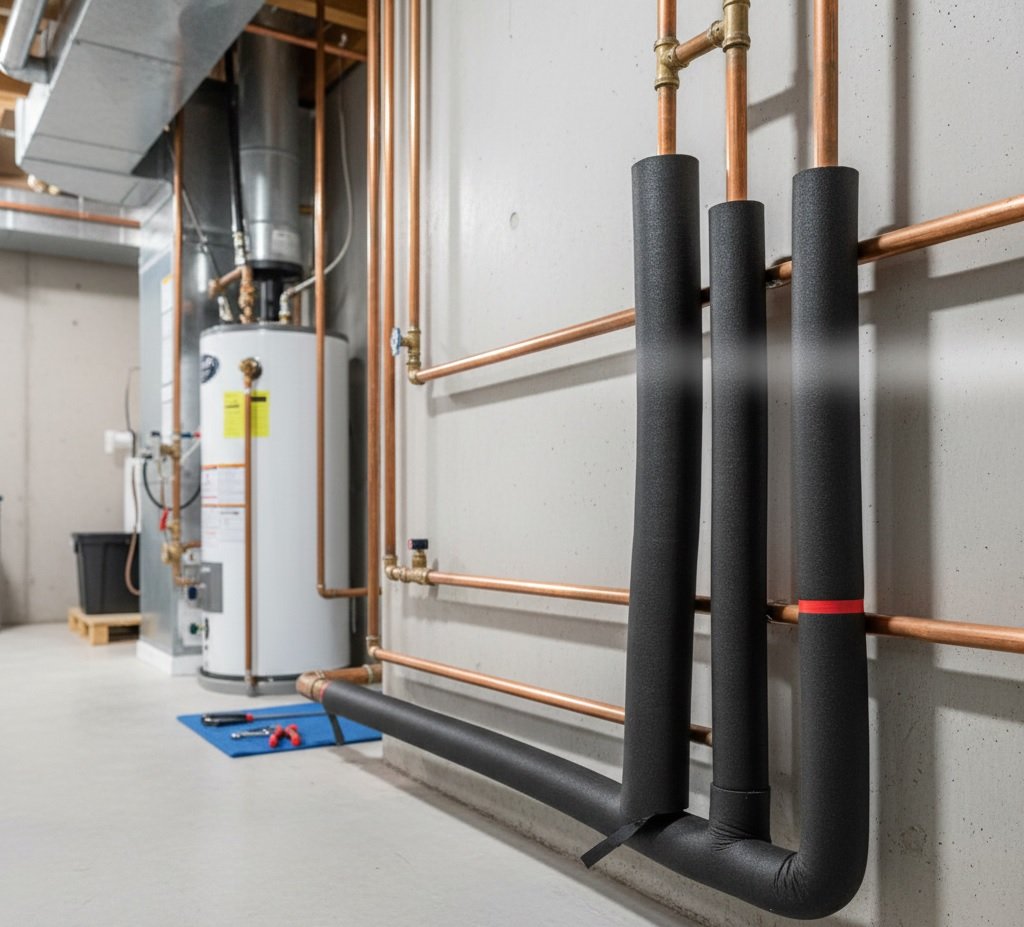 7. Insulate Your Hot Water Pipes