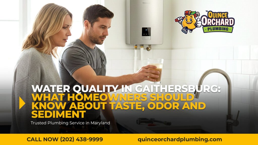Water Quality in Gaithersburg: What Homeowners Should Know About Taste, Odor and Sediment