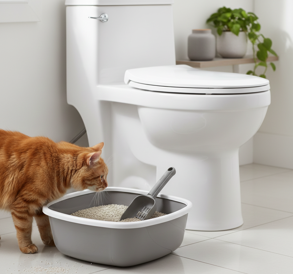 6. Kitty Litter (Even "Flushable" Brands)