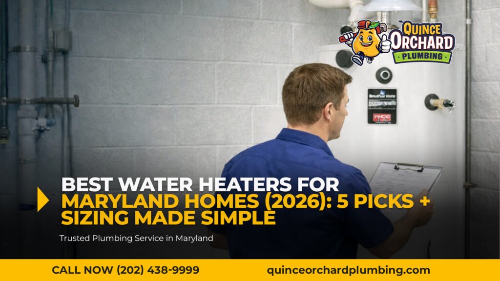Best Water Heaters for Maryland Homes (2026): 5 Picks + Sizing Made Simple