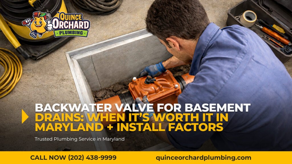 Backwater Valve for Basement Drains: When It’s Worth It in Maryland + Install Factors