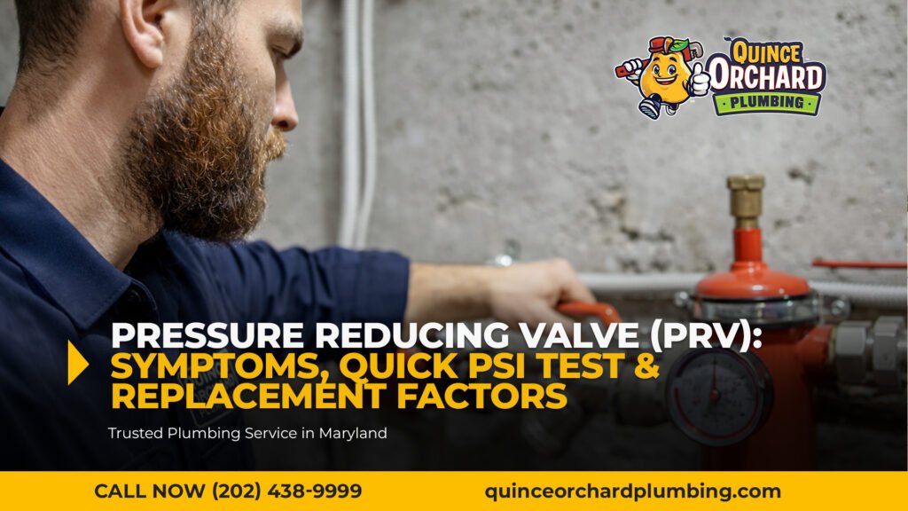 Pressure Reducing Valve (PRV): Symptoms, Quick PSI Test & Replacement Factors