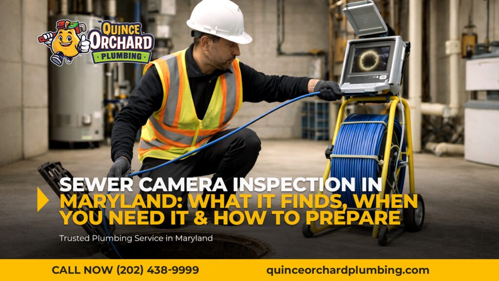 Sewer Camera Inspection in Maryland: What It Finds, When You Need It & How to Prepare