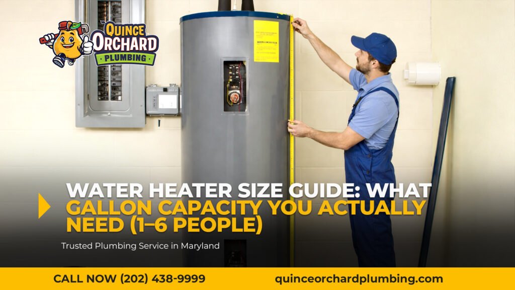 Water Heater Size Guide: What Gallon Capacity You Actually Need (1–6 People)