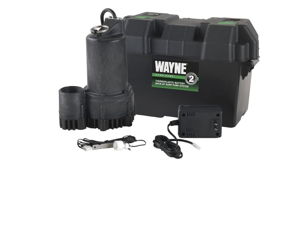 5) Battery backup sump pump pick WAYNE ESP25 (12V backup system)