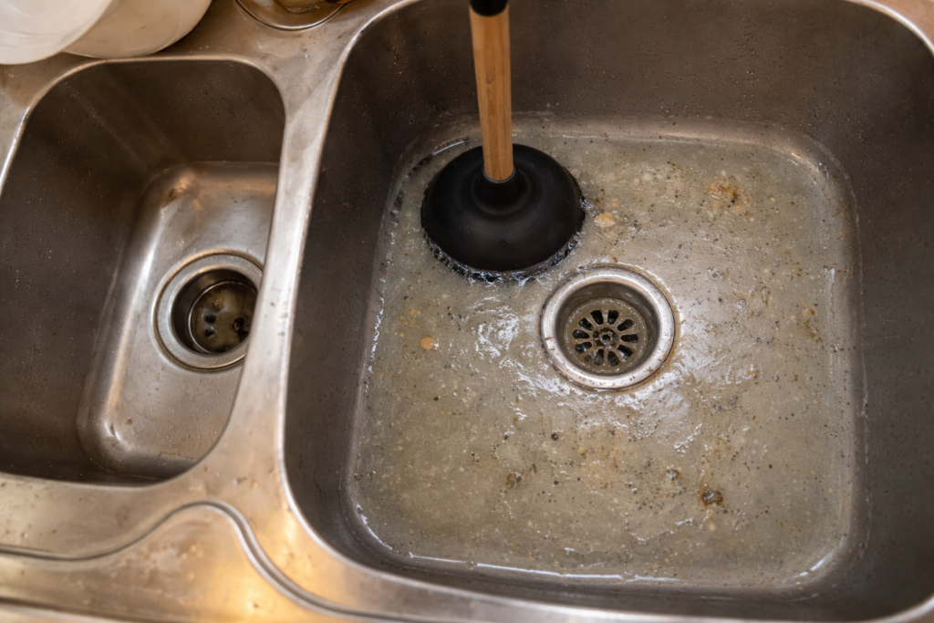Cause #2 A garbage disposal jam or clogged elbow
