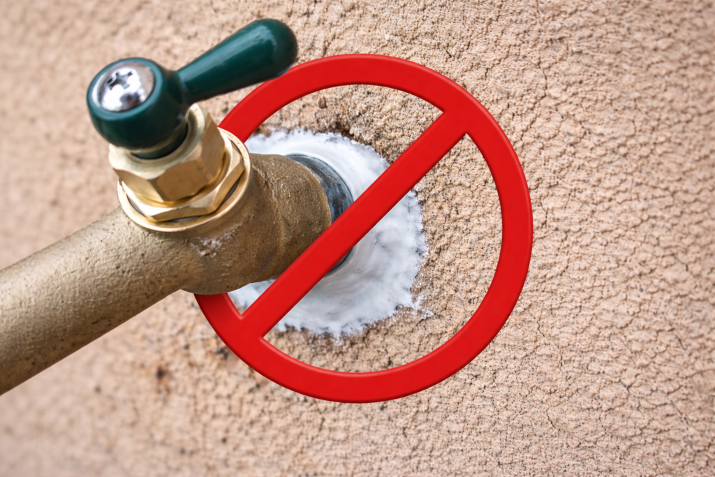 Outdoor spigot leaking what NOT to do