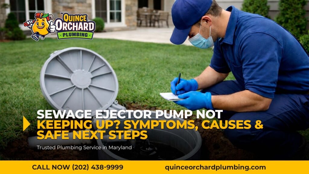 Sewage Ejector Pump Not Keeping Up? Symptoms, Causes & Safe Next Steps