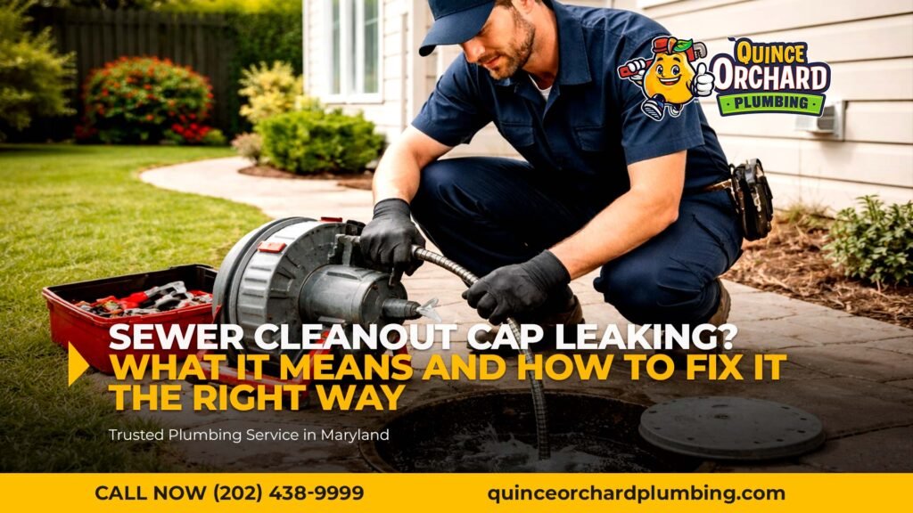 Sewer Cleanout Cap Leaking? What It Means and How to Fix It the Right Way