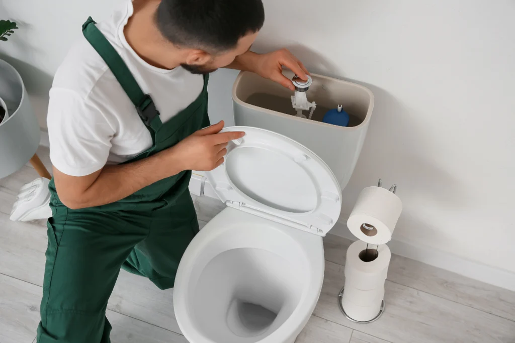 Toilet overflows but drains later what’s actually happening