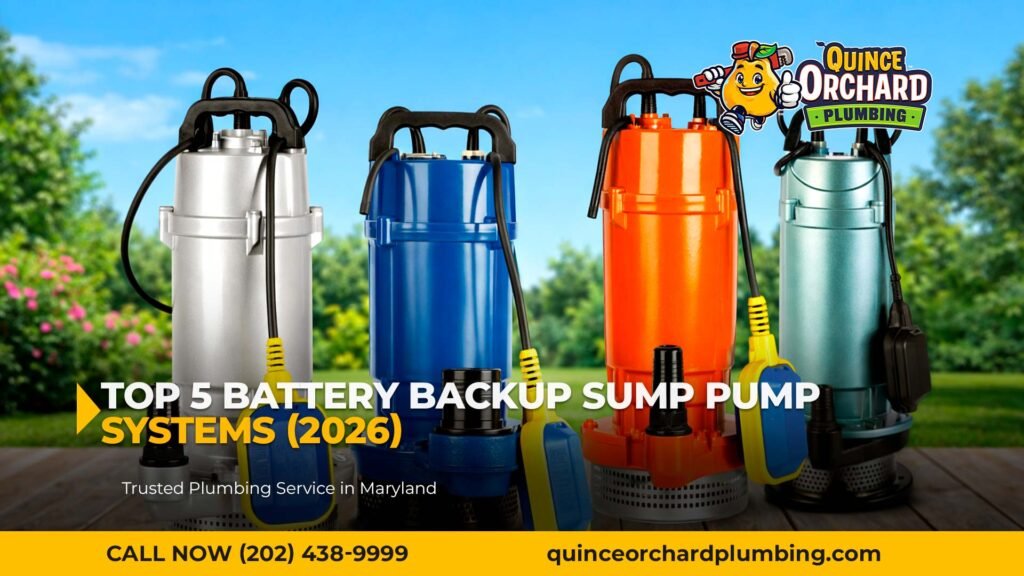 Top 5 Battery Backup Sump Pump Systems (2026): Reliable Options for Maryland Basements
