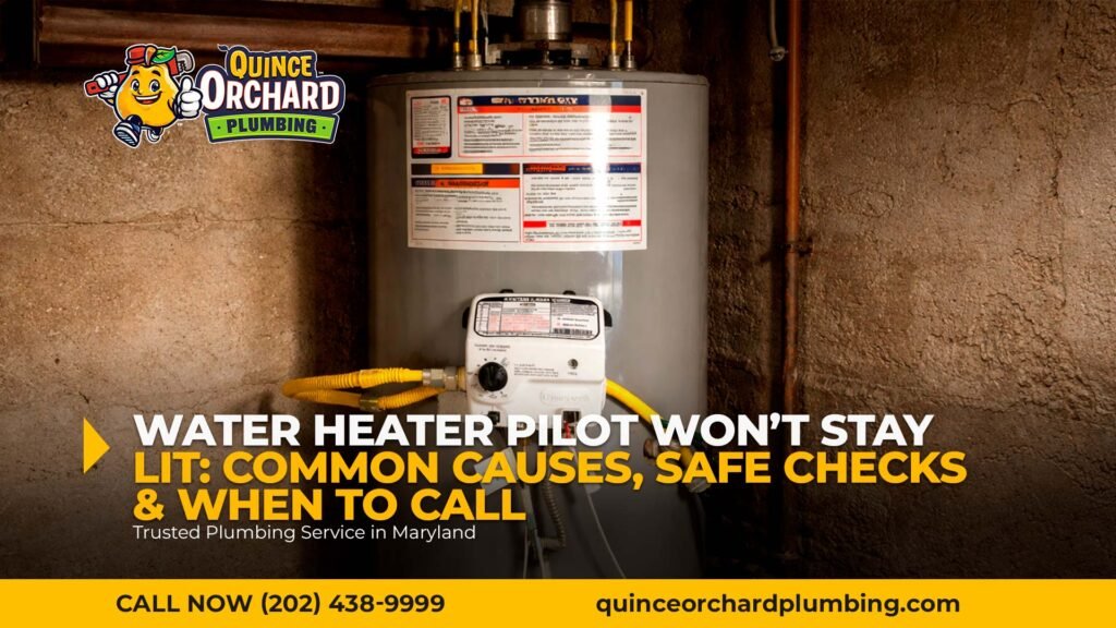 Water Heater Pilot Won’t Stay Lit: Common Causes, Safe Checks & When to Call