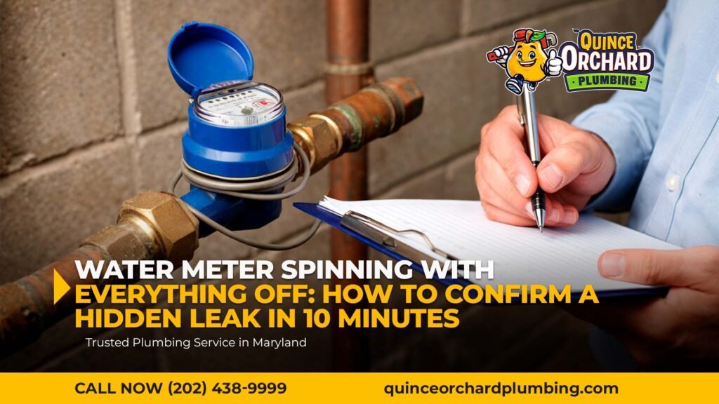 Water Meter Spinning With Everything Off: How to Confirm a Hidden Leak in 10 Minutes